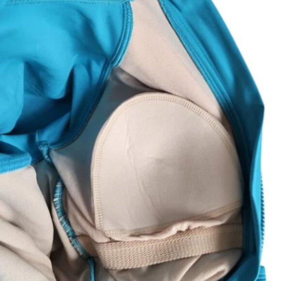 Kona Sol aqua blue long sleeve one piece swimsuit size M NWT - Picture 6 of 9